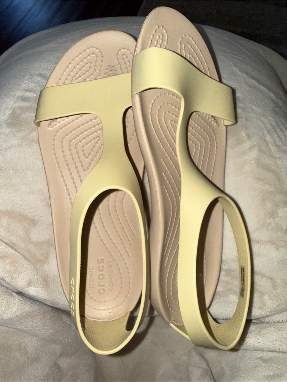 CROCS Women’s Pale Yellow Slingback Sandals
